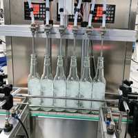 Remplisseuse de pâte liquide à 4 têtes BRENU | Système d'embouteillage d'eau et de jus avec capsulage automatique et contrôle intelligent