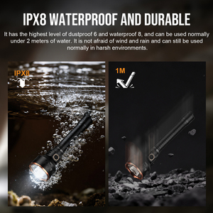 Linterna de Caza TrustFire T80 de Alta Potencia, 3800LM, Aluminio, IP68, 1050M de Largo Alcance, Linterna Táctica LED de Búsqueda - Product Image 2