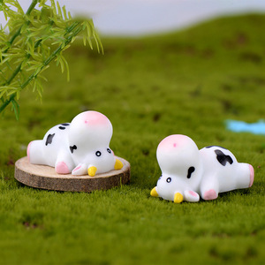 Figuras de Dibujos Animados, <span class=keywords><strong>Mini</strong></span> Adornos, Linda Vaca de Jardinería, <span class=keywords><strong>Mini</strong></span> Manualidades de Resina para Decoración de Escritorio, Accesorios para Cachorros, Decoración del Hogar - Product Image 4