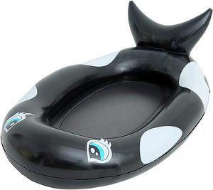 Chaise longue gonflable en PVC pour l'été - Design fraise/baleine, appui-tête et <span class=keywords><strong>hamac</strong></span> en <span class=keywords><strong>filet</strong></span> pour <span class=keywords><strong>piscine</strong></span> et plage - Product Image 1