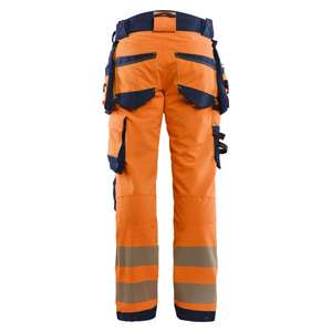 BLAKLADER - 112216485389C154 <b>Hi</b>-<b>Vis</b> trousers 4-way stretch <b>Orange</b>/Navy blue - EAN 7330509906750 <b>HI</b>-<b>VIS</b> WORKWEAR - Product Image 2