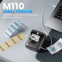 Imprimante d'étiquettes à code-barres Phomemo M110, imprimante thermique sans fil, mini imprimante de poche portable pour les petites entreprises
