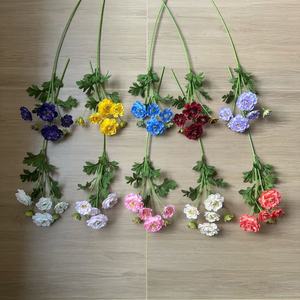 Fleur de pivoine en soie Junheyuan, branche unique, fleur artificielle pour la décoration de la maison, arrangement de mariage - Product Image 1