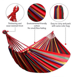 Hamaca de Lona Plegable para Acampar, Viajar al Aire Libre, Hacer Senderismo, <span class=keywords><strong>Individual</strong></span> o Doble - Product Image 3