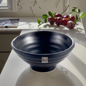 Wholesale Matte Black Melamine Japanese <strong>Ramen</strong> Bowl <strong>Set</strong> - Product Image 2