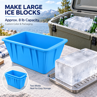 Moule à glaçons en silicone extra large OEM ODM en gros, seau à glace réutilisable pour congélateur