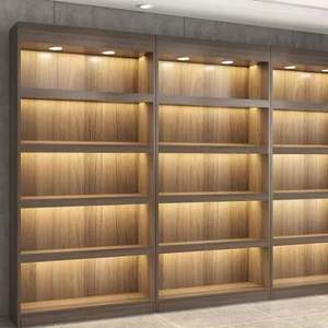 Système d'étagères d'affichage en bois, rayonnage léger pour les magasins de proximité, les magasins de détail - Product Image 1