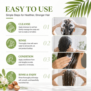 Kit <span class=keywords><strong>de</strong></span> Shampooing et Après-Shampooing à l'Huile <span class=keywords><strong>de</strong></span> Batana <span class=keywords><strong>de</strong></span> Qualité Supérieure, Personnalisé en Usine, pour Salon, Cheveux Plus Épais et Plus Volumineux, Repousse des Cheveux et Revitalisation du Cuir Chevelu - Product Image 5
