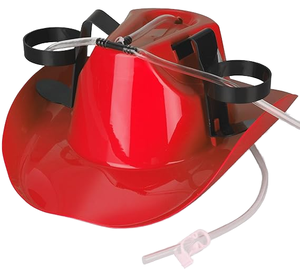 Wholesale Popular Plastic Custom <strong>Drinking</strong> Beer Helmet Amazing Cowboy <strong>Hat</strong> for Sports Parties Fishing Cheap and Hot Sale - Product Image 1