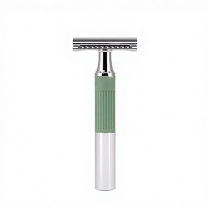 Maquinilla de Afeitar de Acero Inoxidable con Acabado Pulido, Doble Hoja, para Uso en Barberías, Afeitado Preciso y Cuidado - Product Image 2