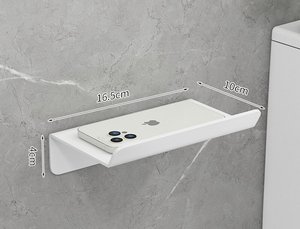 Tường dính lưu trữ giá thép <span class=keywords><strong>carbon</strong></span> mô hoặc điện thoại chủ punch-miễn phí phòng tắm cuộn giấy vệ sinh kệ - Product Image 5