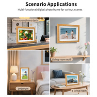 Cadre photo numérique intelligent haute définition 10,1 pouces avec écran tactile, lecteur vidéo, cadeau idéal