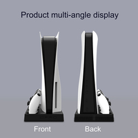 Usine personnalisée Ultra-mince PS5 support vertical ventilateur de refroidissement P5 contrôleur chargeur Dock Station de charge pour Playstation 5