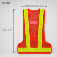 Gilet de sécurité réfléchissant à LED haute visibilité pour travaux routiers, contrôle du trafic, vêtements de travail de construction