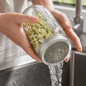 Kit de Jarra de Vidrio de Borosilicato para Germinación con Soporte y Bandeja de Acero Inoxidable para Cultivo de Semillas - Product Image 3
