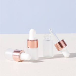 Botella de Vidrio Esmerilado para Suero para el Cuidado de la Piel al por Mayor, 1 ml, 2 ml, 3 ml, 5 ml, con Gotero de Goma para Aceite Esencial - Product Image 4