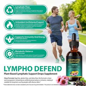 Private Label 21-in-1 Lymphdrainage-Tropfen Immunsystem-Nahrungsergänzungsmittel, Vegane Lymphunterstützung Flüssige Leberreinigungstinktur - Product Image 4