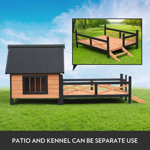 친환경 휴대용 나무 애완 동물 개 집 야외 실내 사용 - Product Image 4