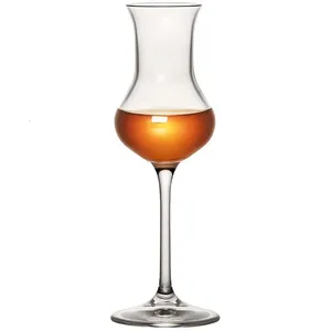 Gaya Italia Kristal Royal Kaca Batu Wiski Pinggang Tipis Tulip Whiskey Copita Nosing Piala Besar Brandy Minuman Keras Cangkir Pencicip Anggur