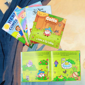 Libro de Colorear Educativo para Niños, Diseño de Cubierta con Dibujos de Animales, Impresión Offset, Hecho de Cartón y Papel Recubierto - Product Image 1