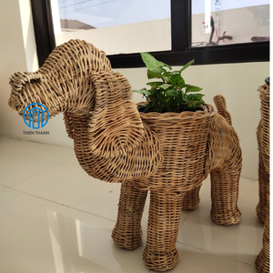 Nueva Maceta de Mimbre con Forma de Perro 2024, Maceta Tejida a Mano para Decoración de Jardín y Hogar - Product Image 4