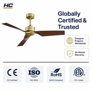 Contemporary 52" <b>Ceiling</b> <b>Fan</b> with <b>Remote</b> - Reversible DC Motor 6-Speed Timer <b>Control</b> 5000CFM Silent Operation - Product Image 1