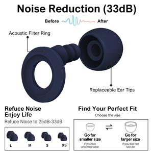 Maßge schneiderte Tapones Para Oidos Quiet 2 Ohr stöpsel Ultra Comfy Wieder verwendbare geräusch reduzierende Ohr stöpsel für den tiefen Schlaf fokus - Product Image 3