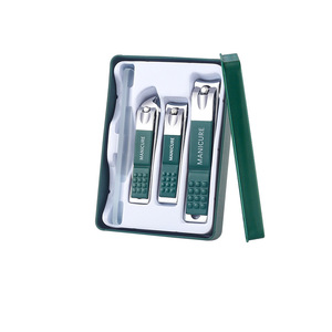 Ensemble de coupe-ongles 4 ou 6 pièces, outil de manucure et de beauté, ensemble d'ongles en acier inoxydable anti-éclaboussures pour les doigts et les orteils - Product Image 1