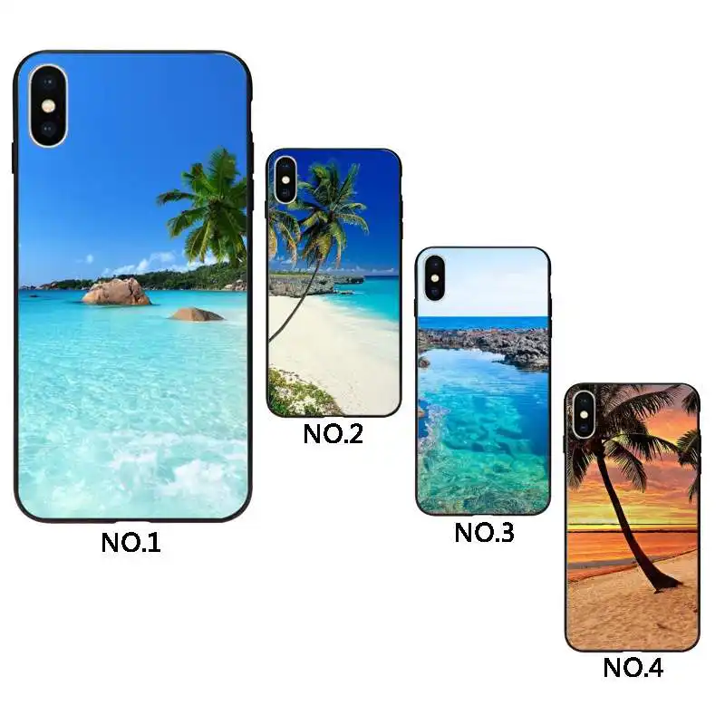 Летние пляжные Гавайи Чехлы для телефона чехол для iphone 5/5s/se/6/6s/6 бараньей кожи/7/7plus/8/8plus/X/XS/XR/xsmax/11/11PRO/11ProMax/12/Mini