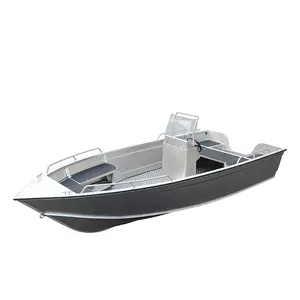 Wholesale Factory Price 5m Length 90 Horsepower Fully Welded Aluminum Ship Boat Fishing Vessel