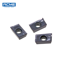 Plaquettes de fraisage en carbure de tungstène APKT160402, excellente finition de surface, outils CNC avec revêtement NANO PVD, adaptées pour l'acier