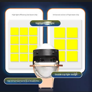 Lente de Proyector LED <span class=keywords><strong>E160C</strong></span> de 3 Pulgadas, 65W, 7000LM, con Ventilador Hidráulico y Doble Copa Reflectante, Faro Delantero para Subaru Forester 2003 LED - Product Image 4