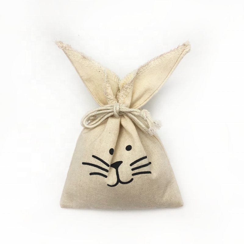 Хлопковая муслиновая сумка на шнурке