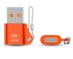 10A نوع C إلى USB 3.0 محول OTG أنثى USB إلى ذكر شحن سريع محول بيانات موصل صغير لـ ماك بوك سامسونج شياووم