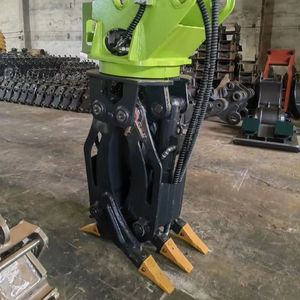 25T yük hidrolik çift çene Log çeneli ağır alaşım çelik ekskavatör eki parçaları ahşap kapmak - Product Image 1