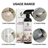 Spray détachant instantané pour tissus, nettoyant pour taches d'huile, de boissons et d'aliments, pour canapé, tapis, rideau, siège de voiture, tissus d'ameublement, sans danger pour les fibres