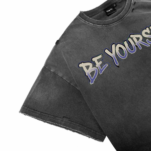 T-shirts en coton délavé à l'acide, respirants, personnalisés avec impression graphique vintage, coutures droites, manches courtes, col rond, ODM OEM - Product Image 4