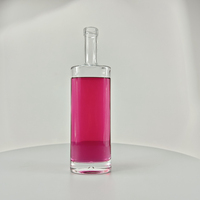 Botol Anggur Silinder 750ml dengan Tutup Gabus, Finishing Matte, Kaca Super Flint