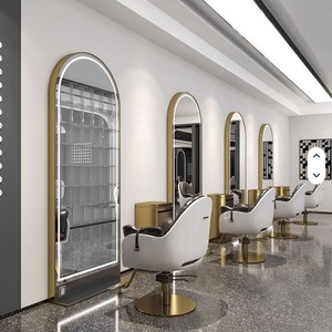 Miroir LED double face commercial de promotion d'usine Wss pour salon de coiffure, coupe de cheveux, salon de beauté, maquillage, design moderne, durable - Product Image 2