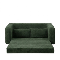 Canapé-lit modulaire en tissu moderne en forme de L, portable et compressible, sans armature, pour salon