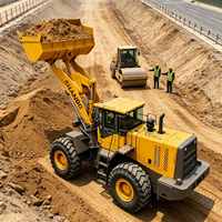 China 162kW Hocheffizienter Motorlader Direktlieferung ab Werk 17-Tonnen-Schwerlastlader für Allgemeine Ingenieuraufgaben