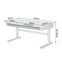 Bureau d'étude pour enfants à hauteur et inclinaison réglables avec tiroir amovible et design ergonomique pour les enfants en croissance, utilisation à l'école et dans la chambre