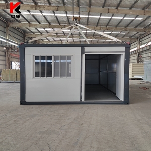 Casa Container Prefabbricata 20Ft Tetto Piatto Layout Personalizzato 13 Mq Spazio Abitativo Ufficio <span class=keywords><strong>Hotel</strong></span> Design 3D - Product Image 4