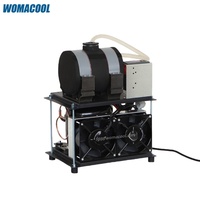 Unités de condenseur de compresseur de refroidisseur d'eau micro médical laser DC 12/24V 48V 72V 220V 300W pour système de refroidissement liquide miniature