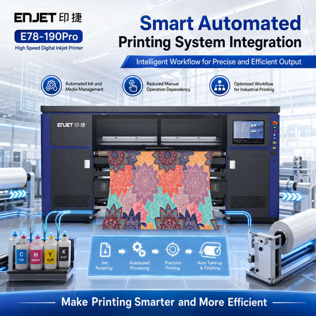 Industrial 8-Head Dye Sublimation Printer 1.9M Wide for Textile Fabric Flag Printing