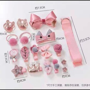 Venta al por mayor caliente de Corea encantadora princesa niños pinzas para el cabello 18 unids/set con caja de regalo de embalaje lindo bebé accesorios para el cabello - Product Image 4