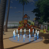 Fontaine de sol extérieure de contrôle de programme Dia.6m avec lumières Led DMX512