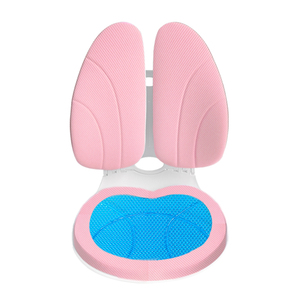 Ergonomic Pink Memory Foam <b>Back</b> Support Gel Chair <b>Cushion</b> Anti-Decubitus Features 3D Office Therapy Buttocks Care Removable - Product Image 2