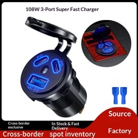 Chargeur de voiture Kewig Mini 18W USB à charge rapide 45W PD double port pour téléphone portable