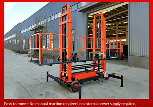 4 मीटर 6 मीटर 8 मीटर 8 मीटर लिफ्ट 1000 किलोग्राम भार मोबाइल इलेक्ट्रिक लिफ्टिंग मचान मचान मंच मंच - Product Image 5